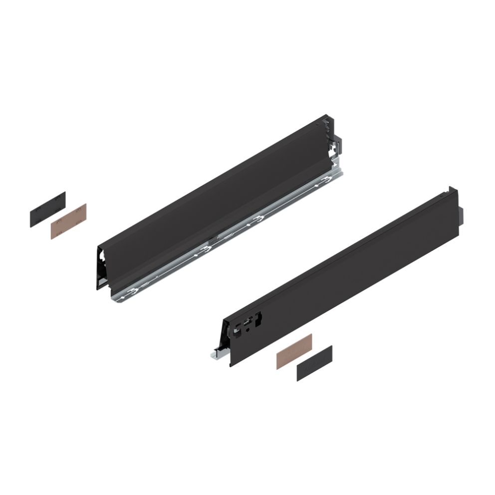 Antaro set de laterale tandembox M-83mm NL-500mm negru-terra 378M5002SA TS BLUM