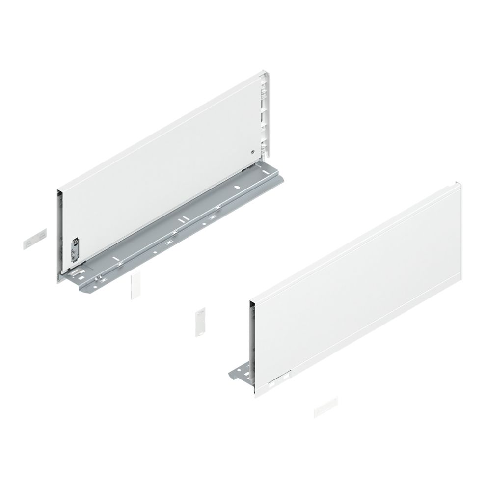 Legrabox set de laterale C-177mm NL-450mm alb-matase mat 770C4502S SW-M BLUM
