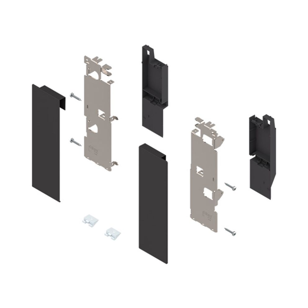Legrabox set suport de front inaltime C pentru extragere interioara cu traversa negru-carbon mat ZI7.3CS0 CS-M BLUM