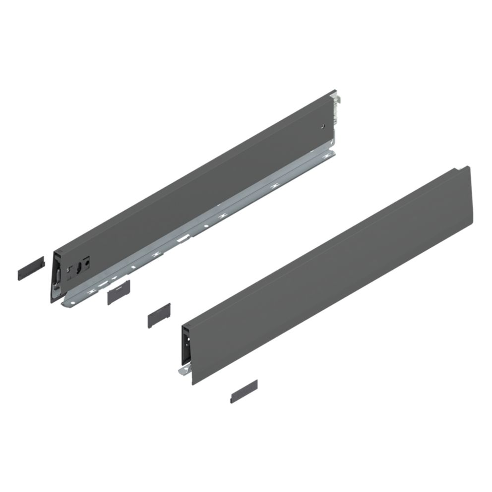 Merivobox set de laterale M-91mm NL-550mm gri-orion mat 470M5502S OG-M BLUM