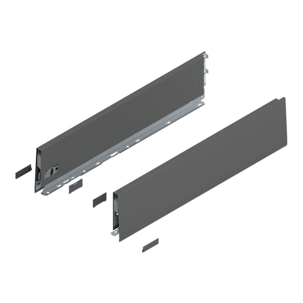 Merivobox set de laterale K-129mm NL-550mm gri-orion mat 470K5502S OG-M BLUM