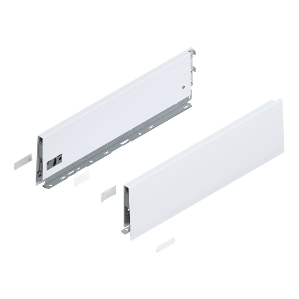 Merivobox set de laterale K-129mm NL-450mm alb-matase mat 470K4502S SW-M BLUM