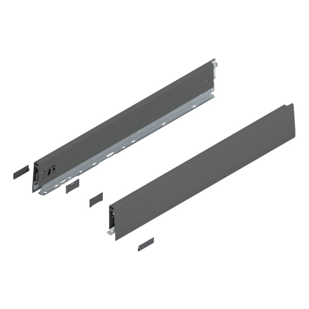 Merivobox set de laterale M-91mm NL-600mm gri-orion mat 470M6002S OG-M BLUM
